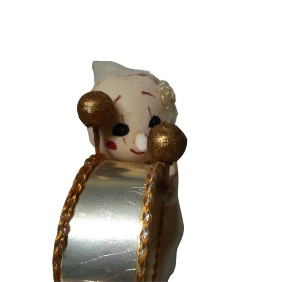 Vintage 1950's Christmas Felt Marching Band Clown Figurine or Ornament - Picture 3 of 7